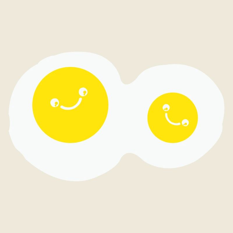 fried eggs smile