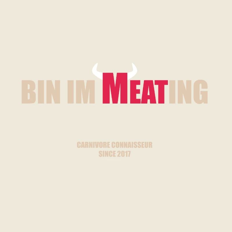 Bin im Meating - Bin im Meeting - Lustige Grill-Ta