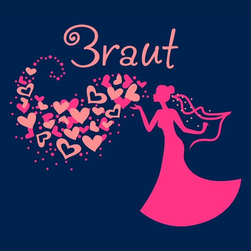 Heart Cloud bride Text