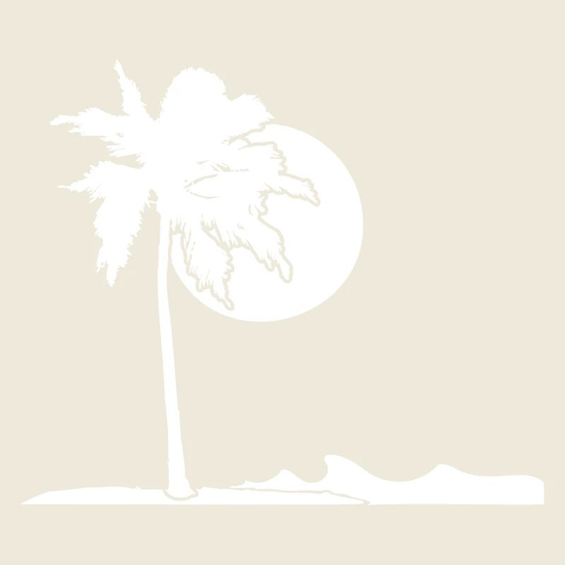 Palm Tree Island Plage Vacances Soleil Mer Belle Soirée