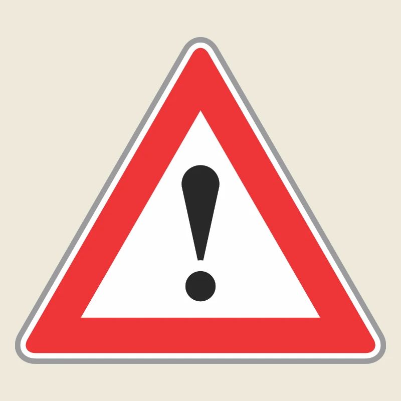 Point Road Sign d'exclamation