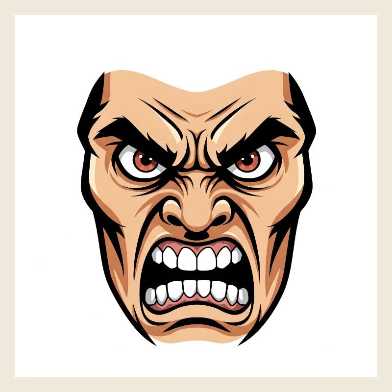 Die Essenz des Zorns: Eine explosive Grafik