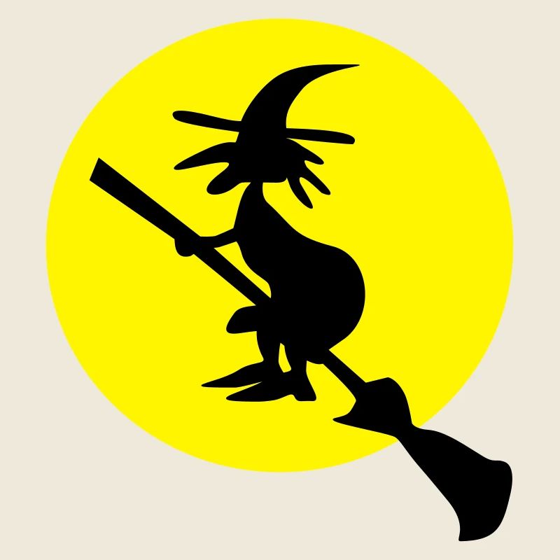 witch and full moon