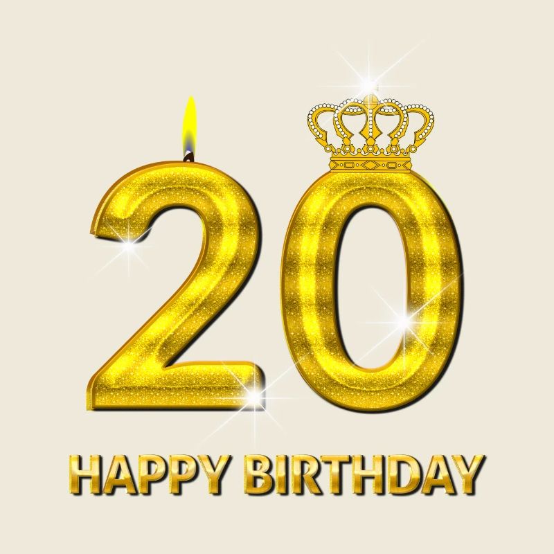 or numéro 20-joyeux anniversaire - anniversaire-