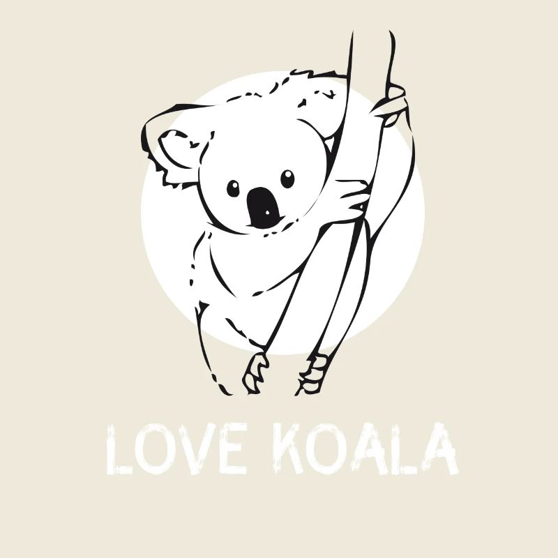 koala Bär niedlich Zeichnung Baum Australien funny