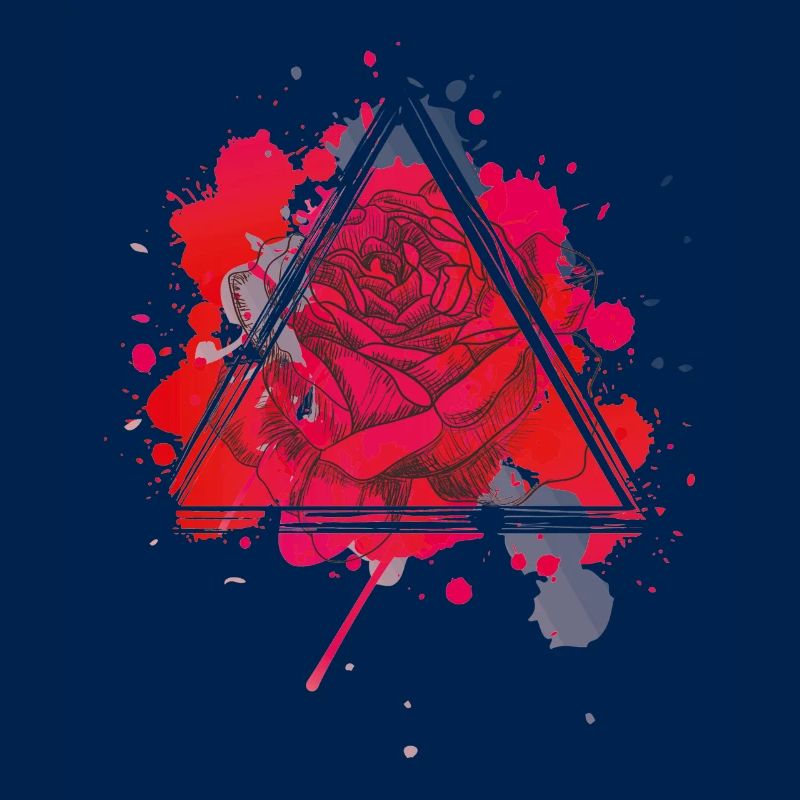 Red rose triangle