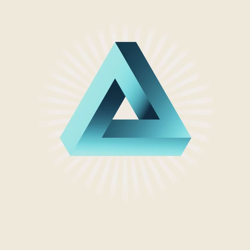illusion illuminati triangle pyramide nerd maths