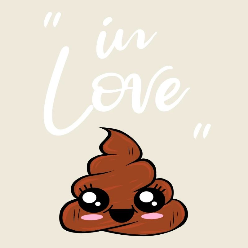 J’aime les excréments mignons pile de merde