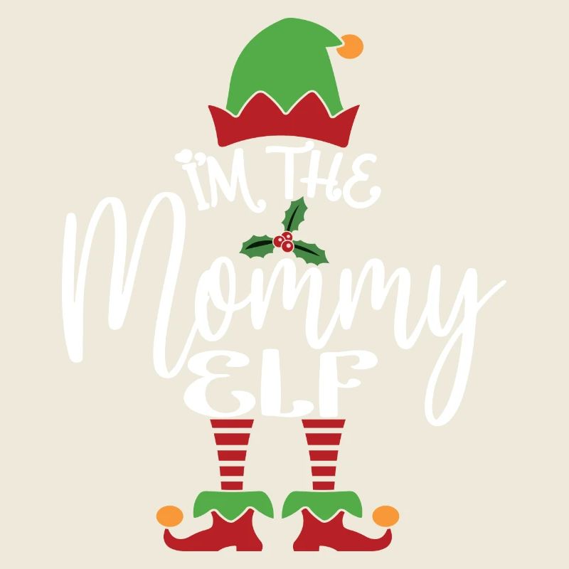 Mama Elf Niedliches lustiges passendes Weihnachtskostüm