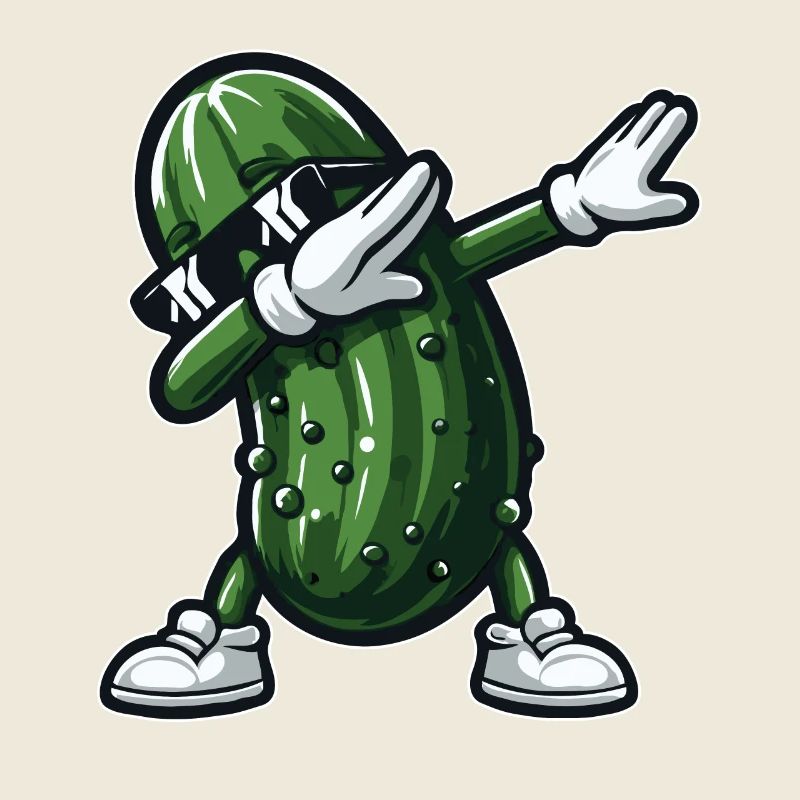 Dabbing Cornichon Dab Concombre Cornichon à l’aneth Drôle