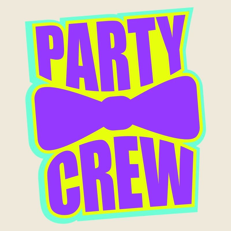 Party Crew Feiern Herren Anzug Fliege Team Freunde