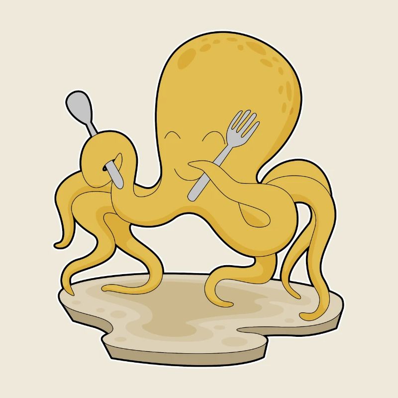 Octopus Spoon Fork