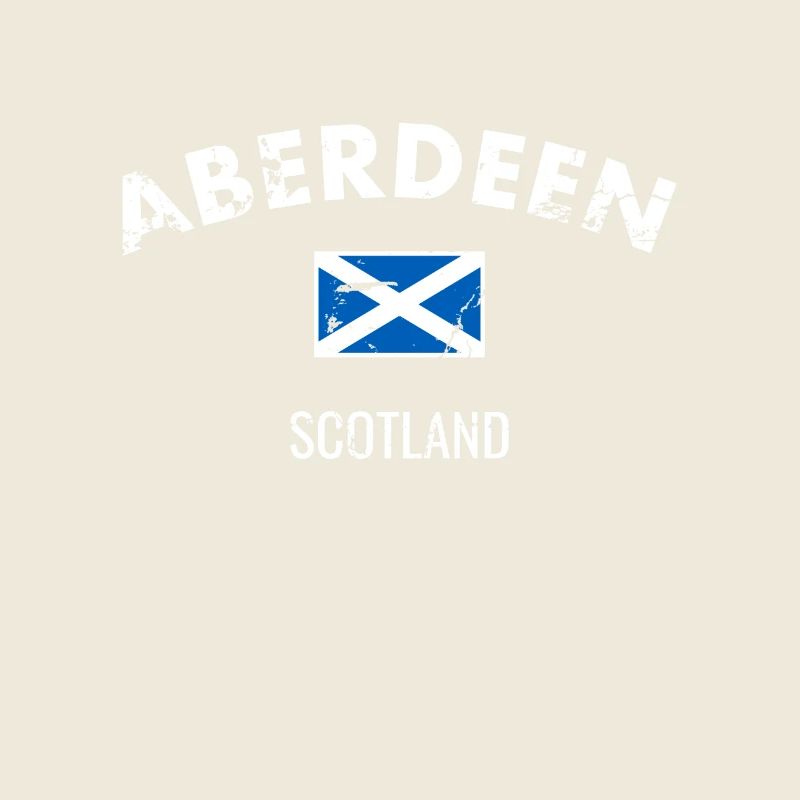 Aberdeen Écosse Vintage Drapeau de l’Écosse
