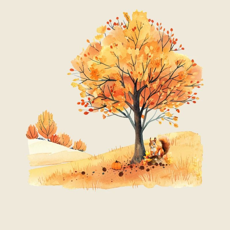 Herbst Eichhörnchen Autumn Squirrel