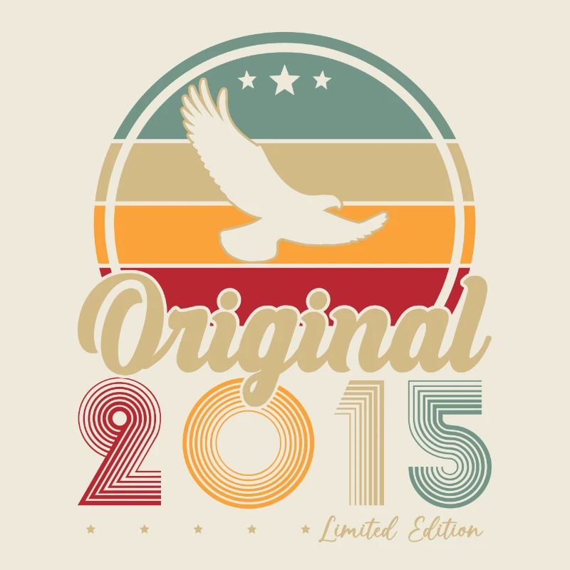 Original 2015 Vintage Retro Anniversary Gift
