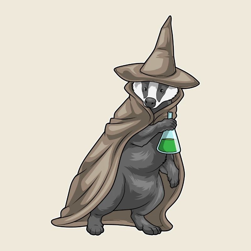 Dachs Halloween Hexe