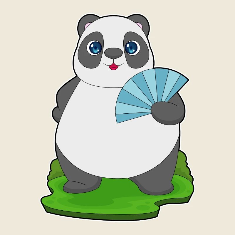 Ventilateur de poche Panda