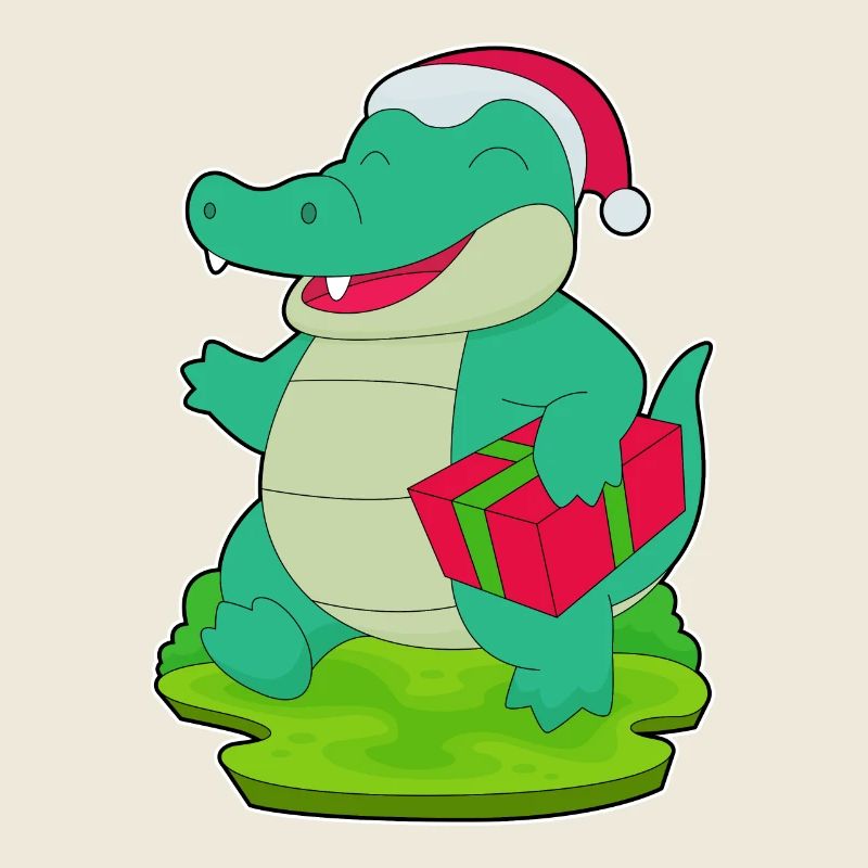 Crocodile Christmas Package