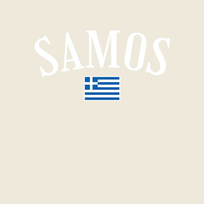 Samos Greece Greek Flag Greek
