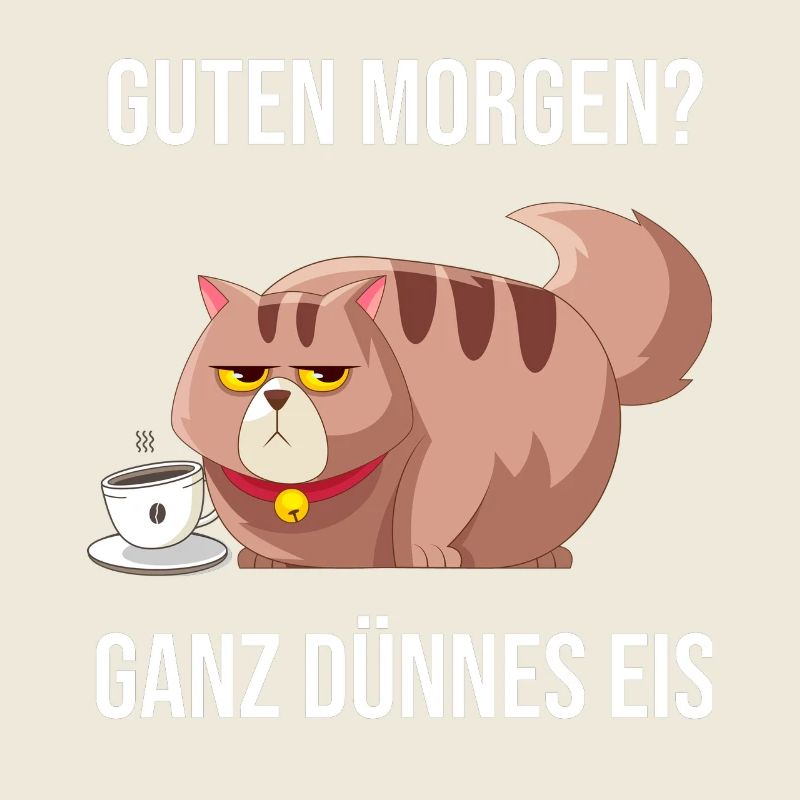 Schlechter Morgen ganz dünnes Eis Geschenkidee
