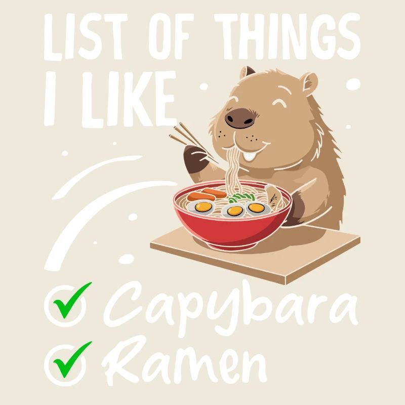 Capybara et Ramen – Combinaison parfaite