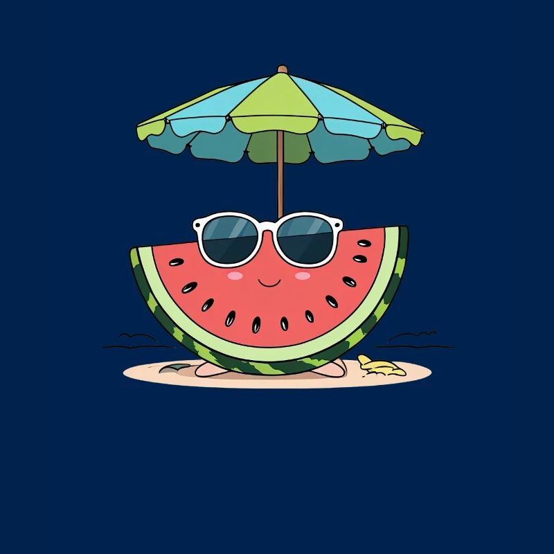 Pastèque d’été sur la plage
