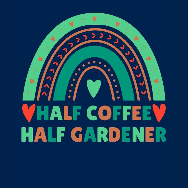 Kaffee Gärtner Spruch Design