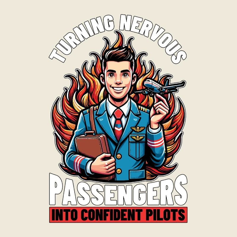 Flight Instructor Turning Nervous Flight Attendant