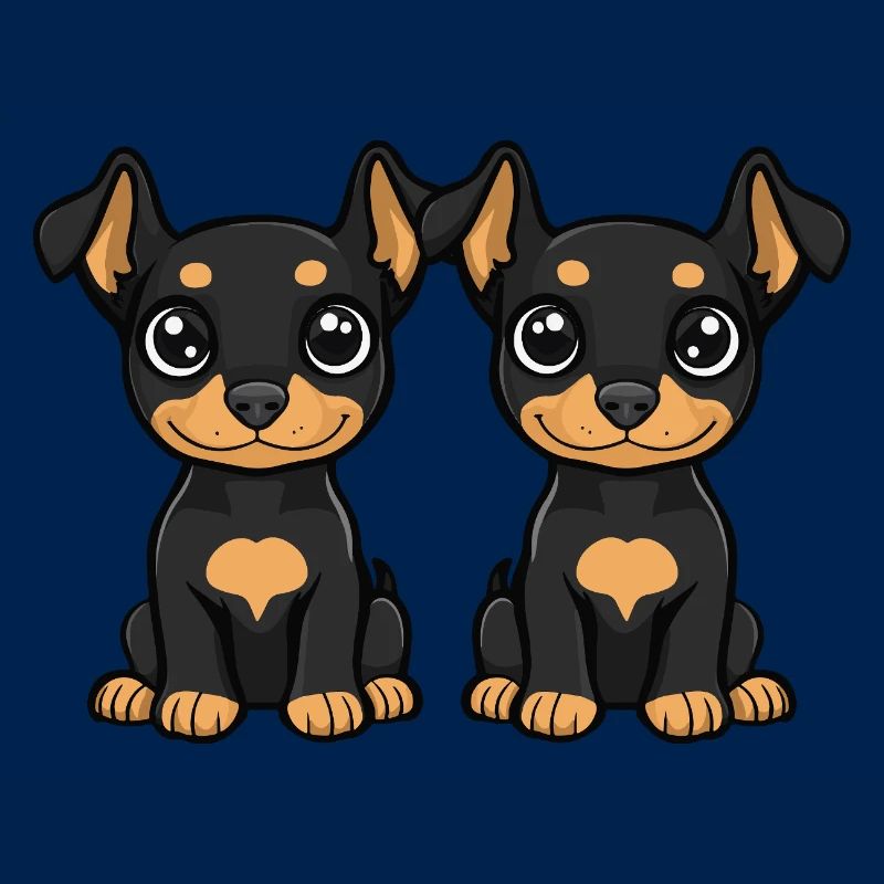 Doberman Dog Comic