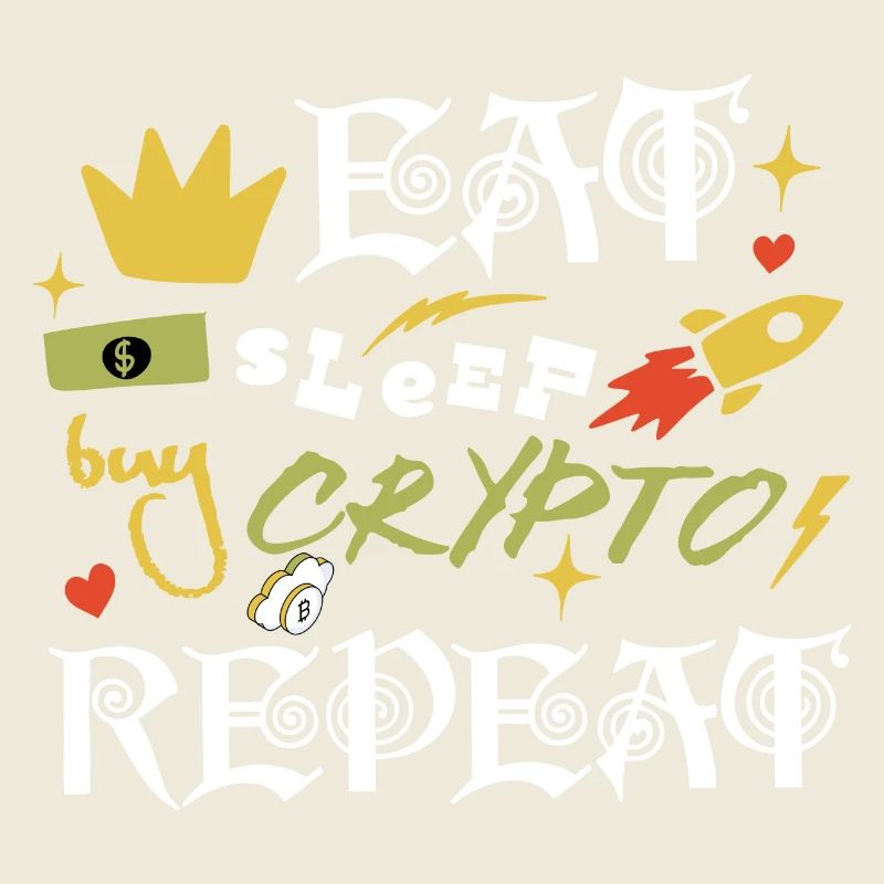 Eat Sleep Buy Crypto Repeat Day Trader Cool Saying