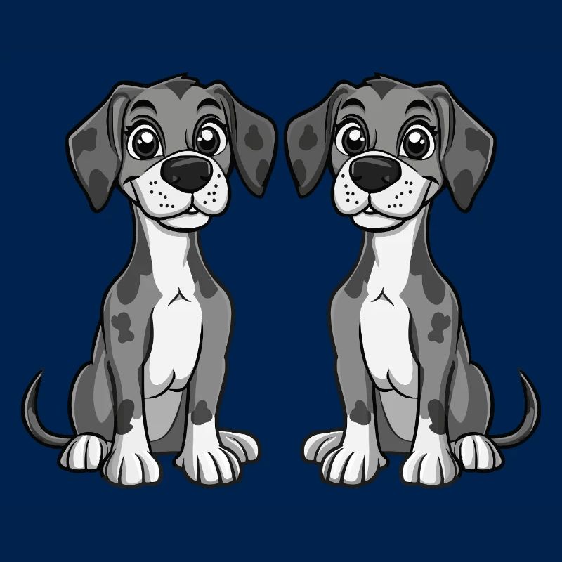 Great Dane Dog Comic