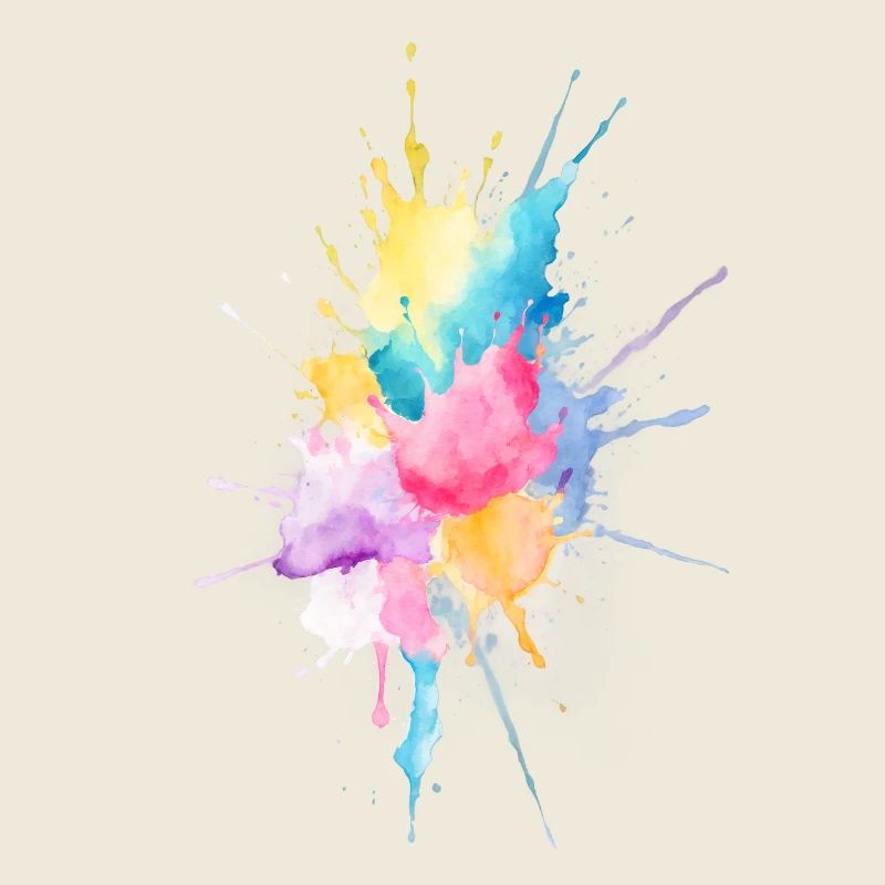 Aquarelle abstraite éclaboussure