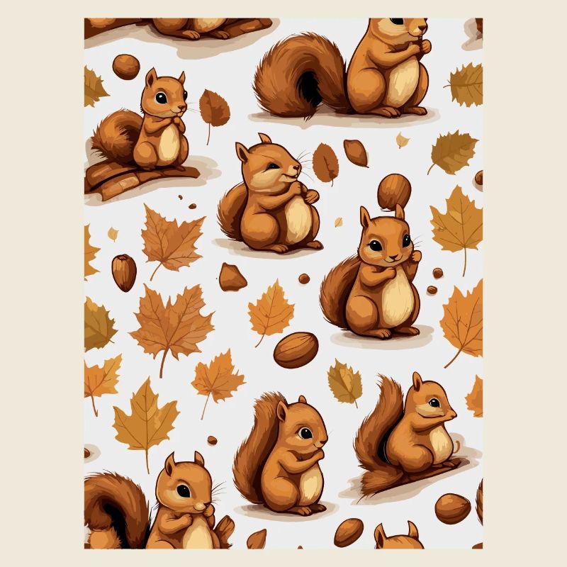 Süße Eichhörnchen