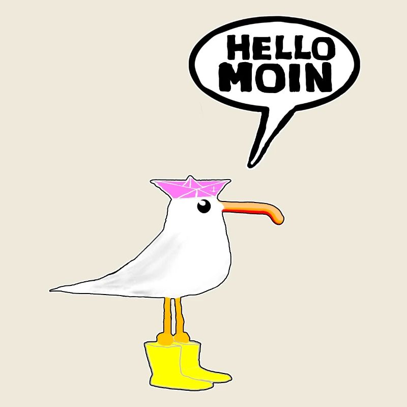 Hello Seagull Bottes en caoutchouc Bottes Hello Moin