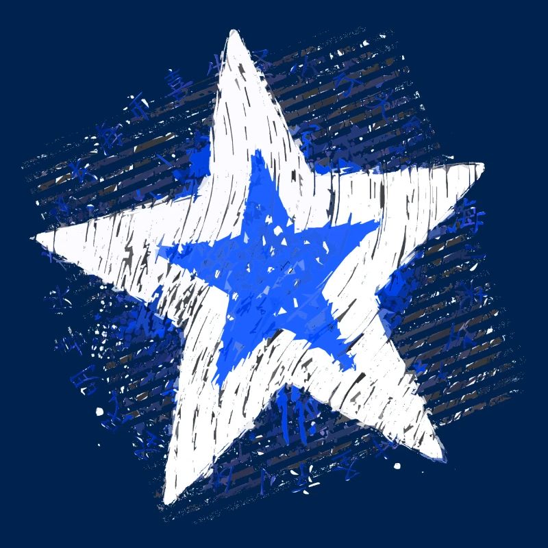Big Star (White / Blue)