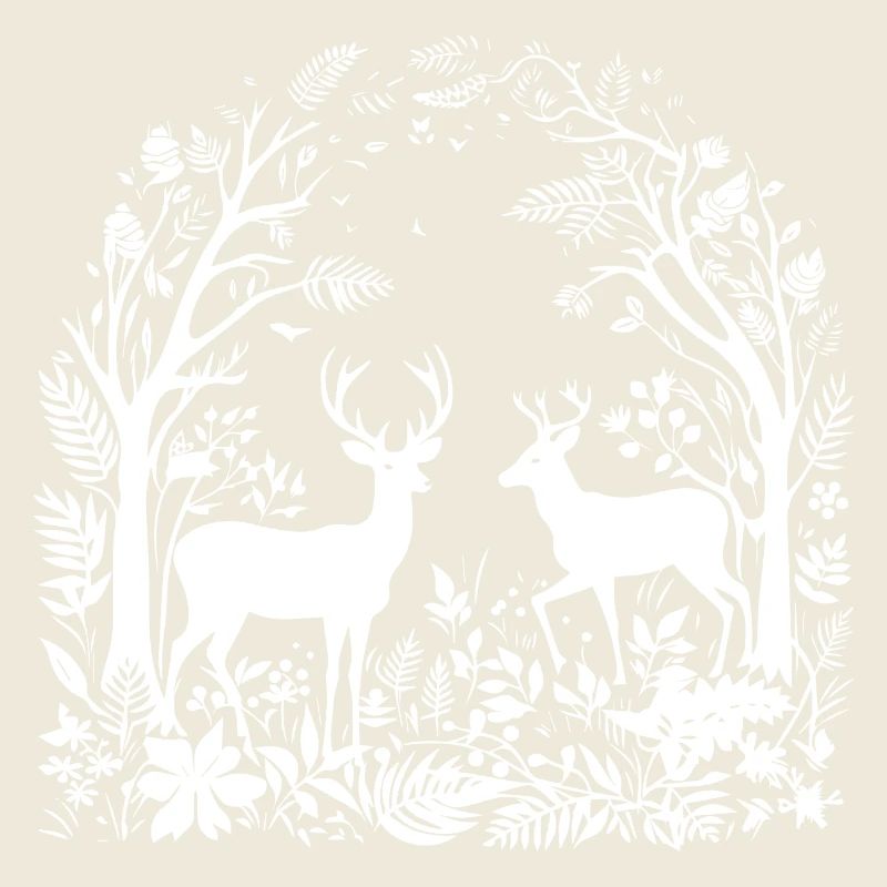 Hirsche Wald Natur