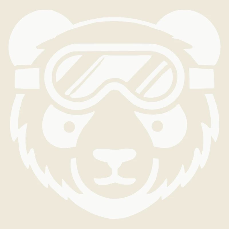 Pandabär Skibrille