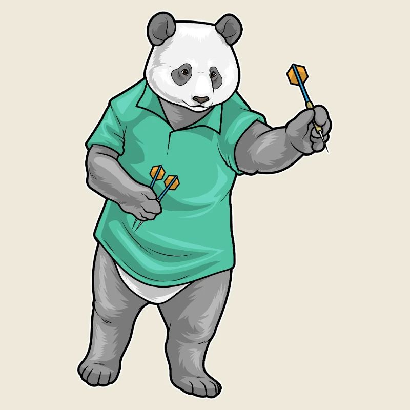 Panda Dart Dartpfeil