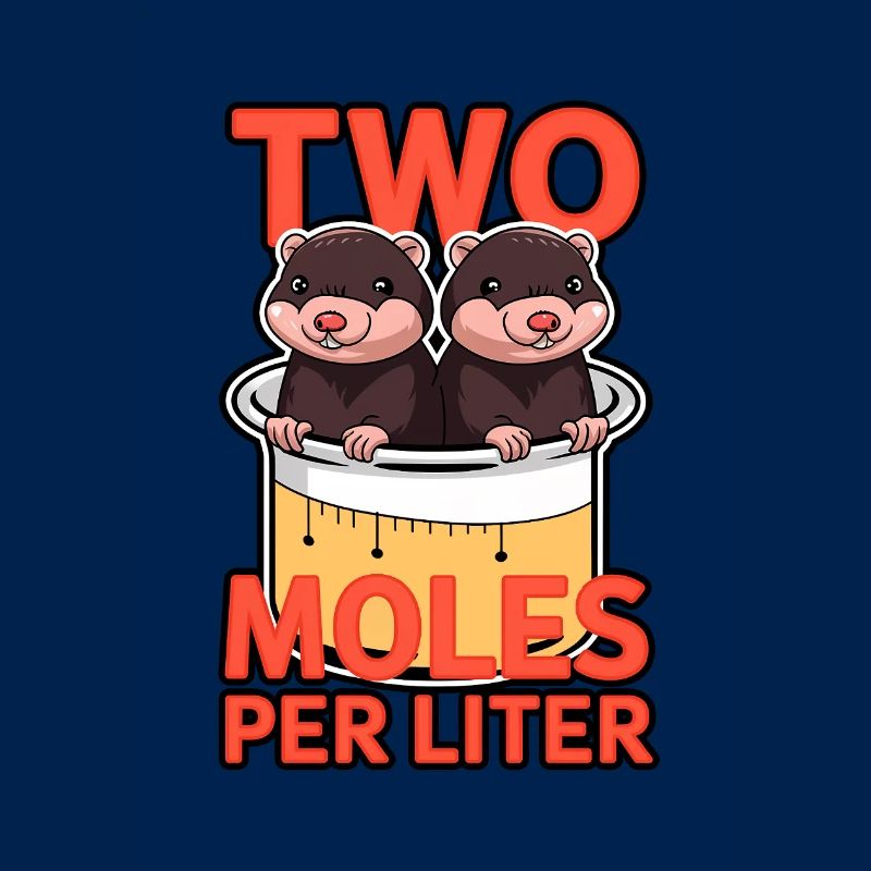 2 Mole - Chimie Jeu de mots sur la science