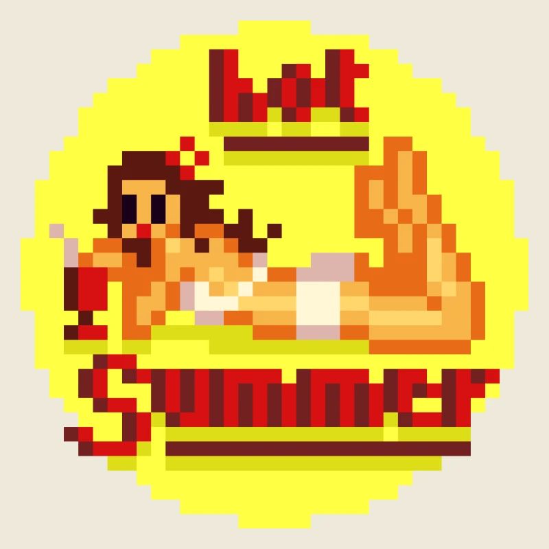 Buzzer chaud Pixel Pinup