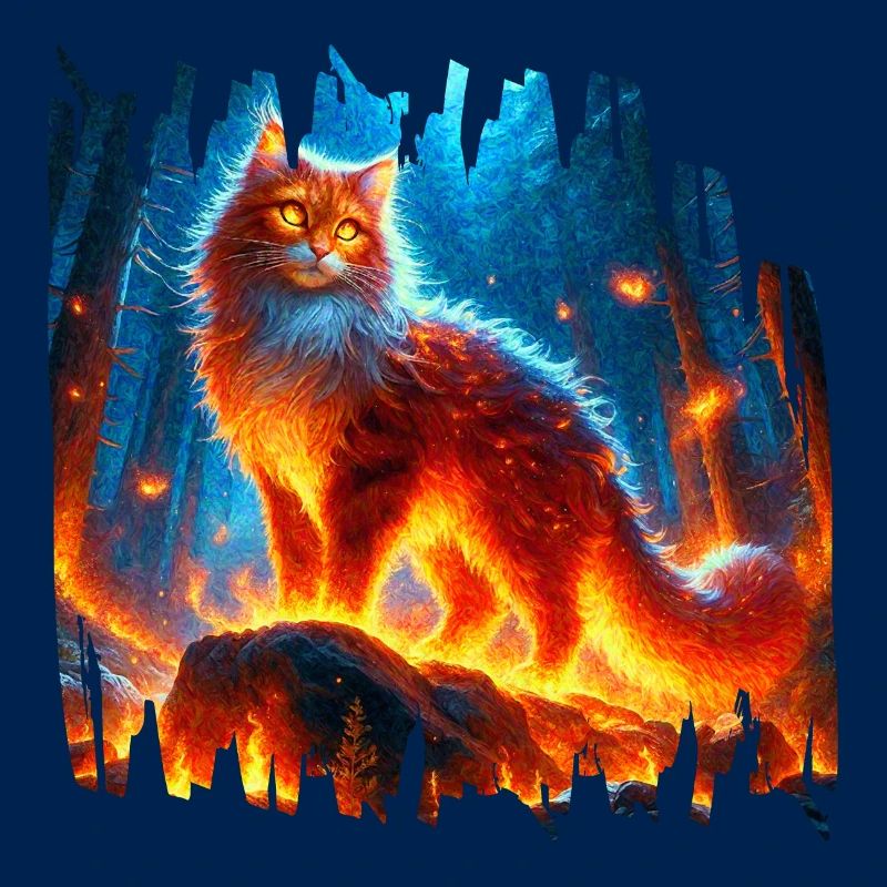 Enchanted Fire Feline