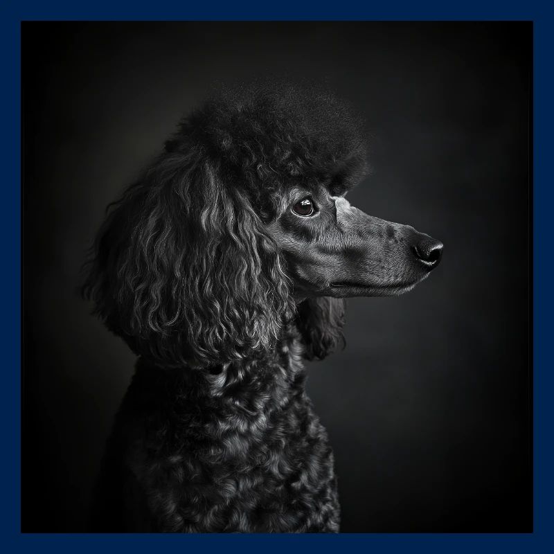 Black Animals - Black Poodle
