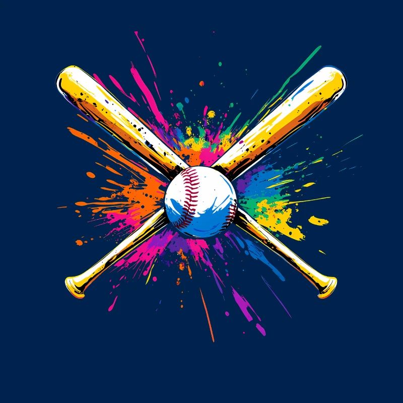 Baseball Schläger Bunt