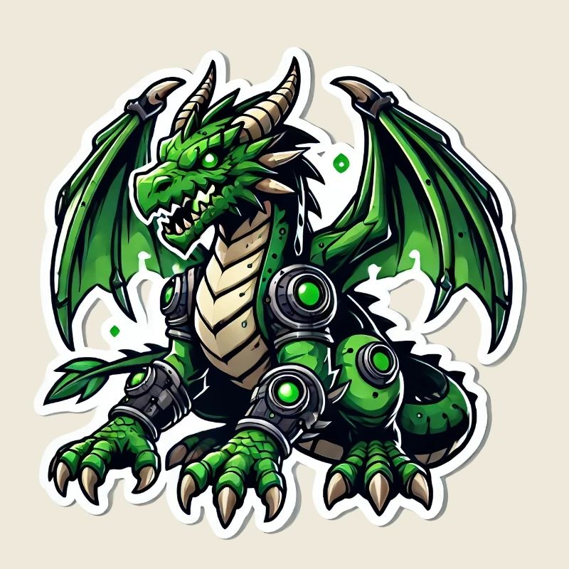 Cybernetic Green Dragon