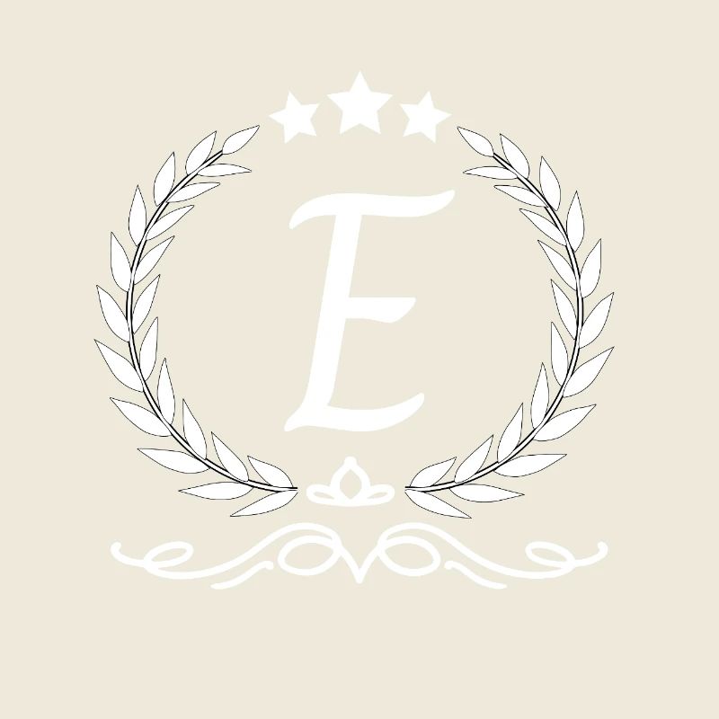 Krone mit Buchstabe e