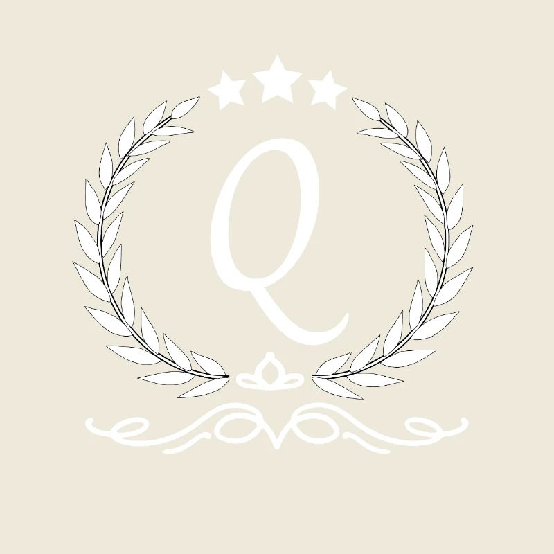 Buchstabe q Krone