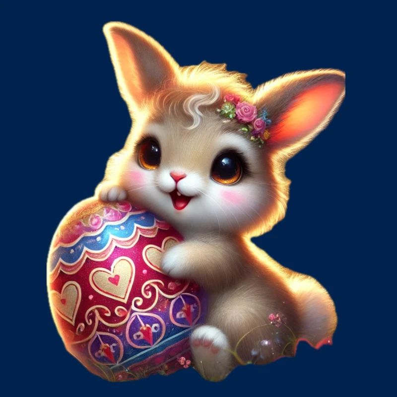 Easter bunny with egg