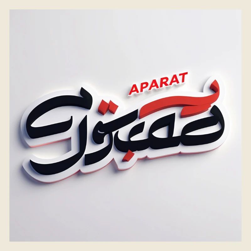 Stylized Satirical Logo for "Faraz Gostar" with Pe