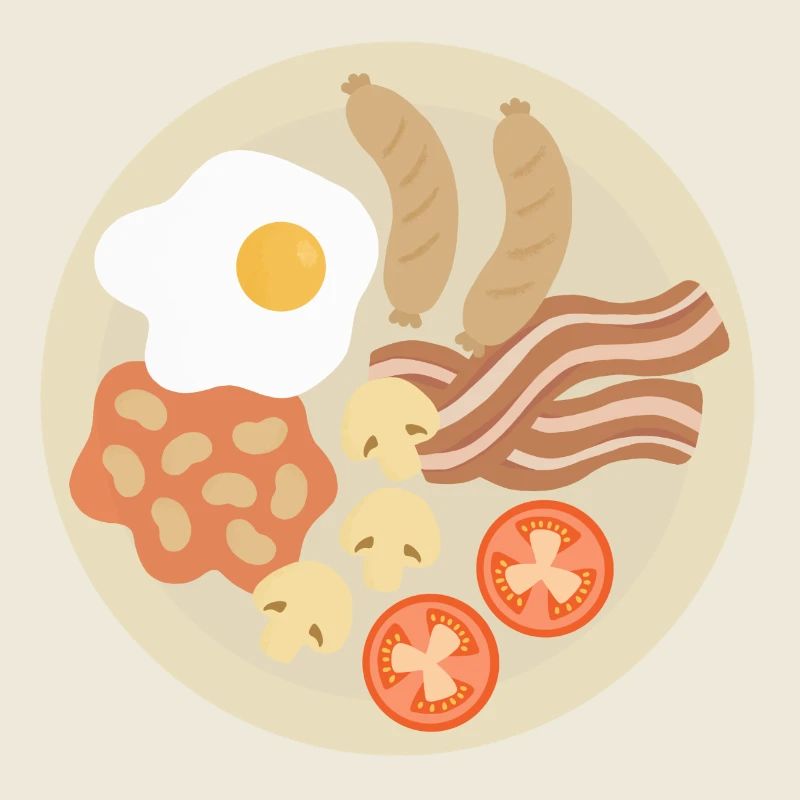 Komplettes englisches Frühstück