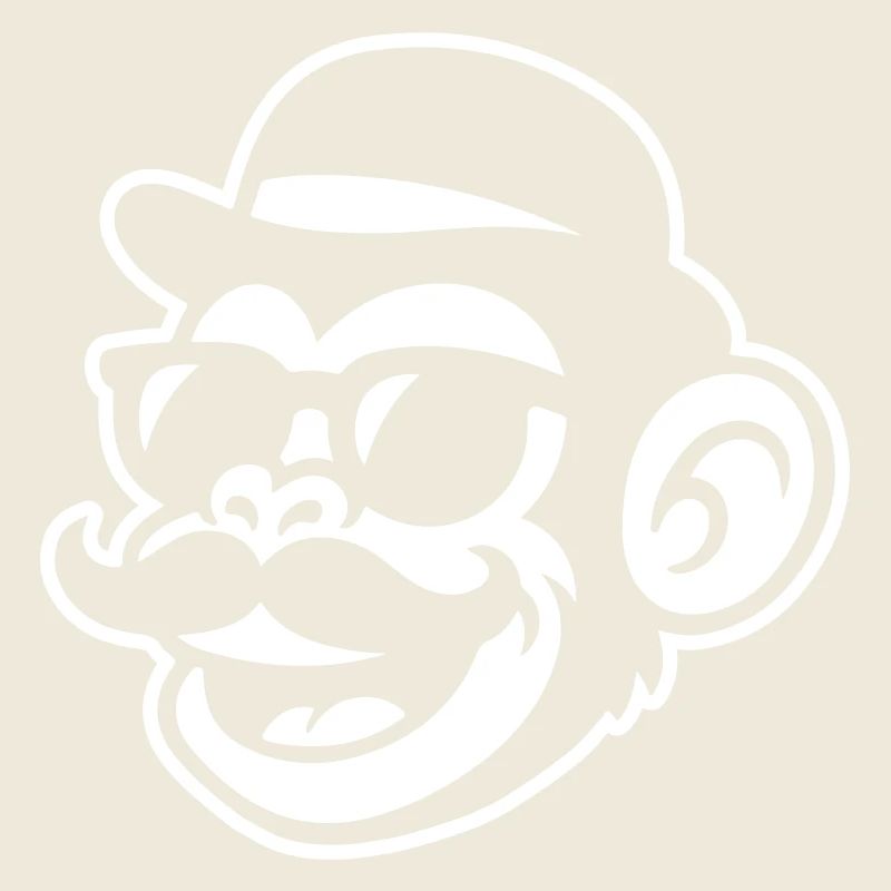 Monkey Mustache Funny